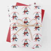 Kersthaai – niet open inpakpapier vel (In situ)