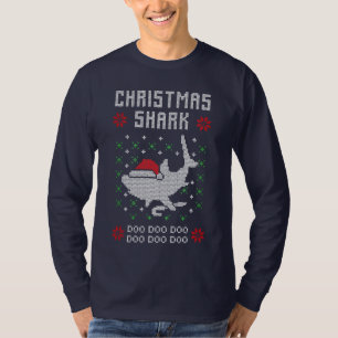 Kersthaai Ugly Sweater T-shirt