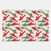 Kersthaaien Inpakpapier Vel (Voorkant 2)