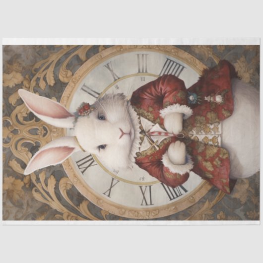 Kersthaas 4 tissuepapier (Voorkant)