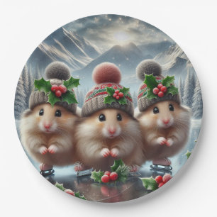 Kersthamsters Papieren Bordje