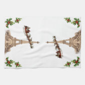 kersthanddoek in Parijs Theedoek (Horizontaal)