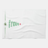 Kersthanddoek met kerstboom theedoek (Horizontaal)