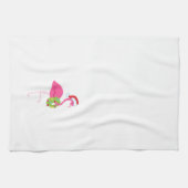 Kersthanddoek met roze flamingo theedoek (Horizontaal)