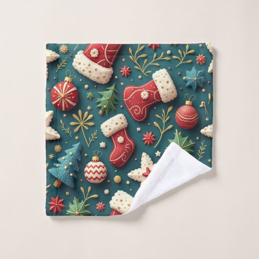 kersthanddoek washandje (Wasdoekje)