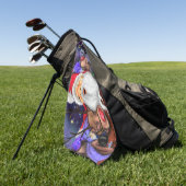 Kersthanddoeken, kersthanddoekkerstman en rendiere golfhanddoek (Groen)