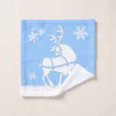 kersthanddoeken, speciaal gepersonaliseerd feestgo bad handdoek (Wasdoekje)