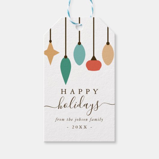 Kersthangers Kerstmis Cadeaulabel (Voorkant)