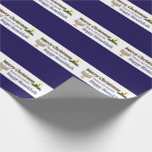 Kersthanukkah Cadeaupapier (Hoek)