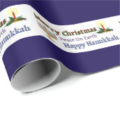 Kersthanukkah Cadeaupapier (Rol Hoek)