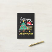 KerstHappy Chrismukkah Cool Holiday Gift Post-it® Notes (Op bureau)