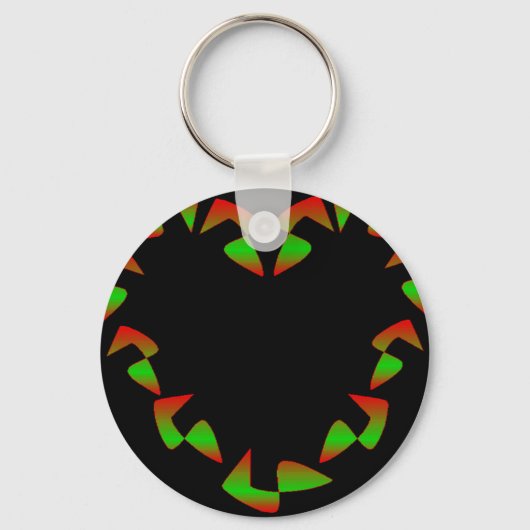Kersthart Sleutelhanger (Voorkant)