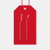 Kerstharten Gift Labels Cadeaulabel (Achterkant)