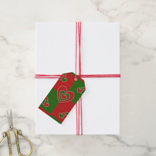 Kerstharten Gift Labels Cadeaulabel (Met Touw)