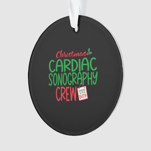 Kersthartsonograaf Ornament (voorkant)