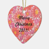 Kersthartversiering Keramisch Ornament (Links)