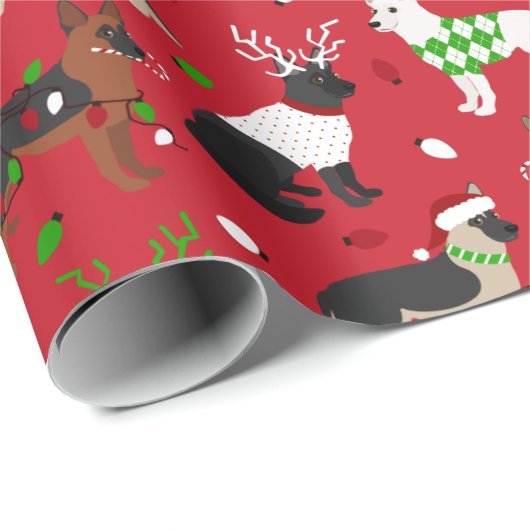 Kerstherder Cadeaupapier (Rol Hoek)