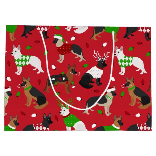 Kerstherder Groot Cadeauzakje (Achterkant)