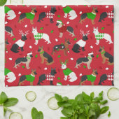 Kerstherder Theedoek (Gevouwen)