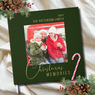 Kerstherinneringen Echte Folie Familiefoto Gastenboek