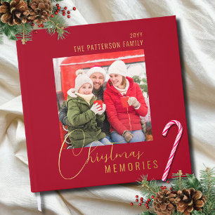 Kerstherinneringen Familiefoto gepersonaliseerd Gastenboek