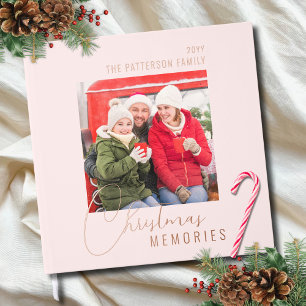 Kerstherinneringen Familiefoto gepersonaliseerd Gastenboek