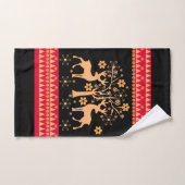 kersthert bad handdoek (Handdoek)