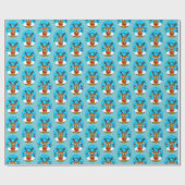 Kersthert Cadeaupapier (Vlak)