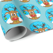 Kersthert Cadeaupapier (Rol Hoek)