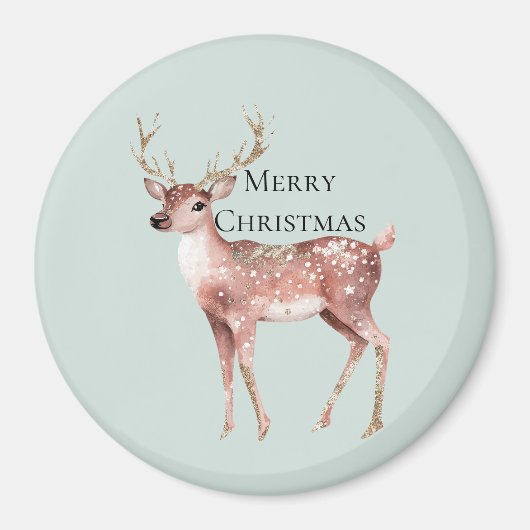 Kersthert gepersonaliseerd magneet (Voorkant)