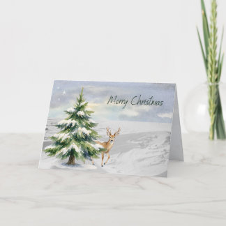Kersthert Merry Christmas kaart