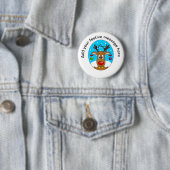 Kersthert Ronde Button 5,7 Cm (In situ)