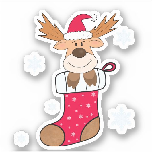 kersthert sticker (Voorkant)