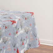 Kerstherten in het bos. Kerst, hert Tafelkleed (Voorbeeld)