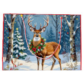 Kerstherten in het Feestelijke Winterwoud Groot Cadeauzakje (Achterkant)