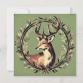 Kerstherten met Kerstkrans Feestdagenkaart (Voorkant)