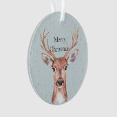 Kersthertensneeuw Ornament (voorkant)