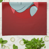 Kersthippo-cartoon Theedoek (Gevouwen)