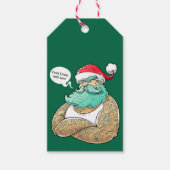 Kersthipsta Santa Claus Cadeaulabel (Voorkant)