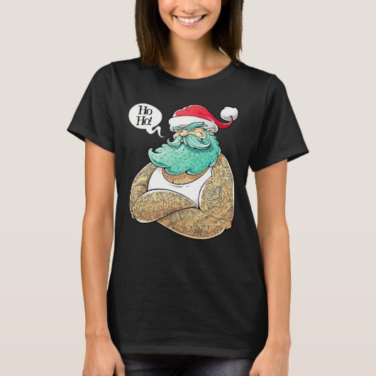 Kersthipsta Santa Claus T-Shirt (Voorkant)