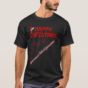 Kersthobo Hoboïst Blaasinstrument Docent Muzikant T-shirt