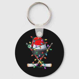 Kersthockey Xmas Kerstman Sporthoed Ll Kinderen Jo Sleutelhanger
