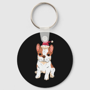 Kersthoed Kerstmis Pyjama Hond Puppy Doggie Xmas Sleutelhanger