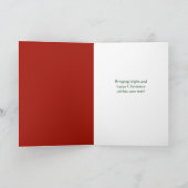 kersthoes feestdagen kaart (Binnen)