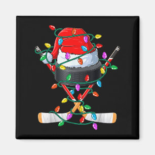 Kersthokkey Xmas Kerstman Srts Hoed Bal Kinderen J Magneet
