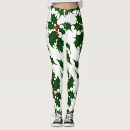 KerstHolly en Berries Leggings