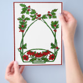KerstHolly en Pointsettia Flyer (Hand)
