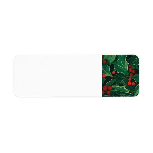 KerstHolly Etiket (Voorkant)
