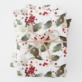 KerstHolly Light Garland  Inpakpapier Vel (In situ)