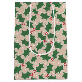 KerstHolly Medium Cadeauzakje (Achterkant)